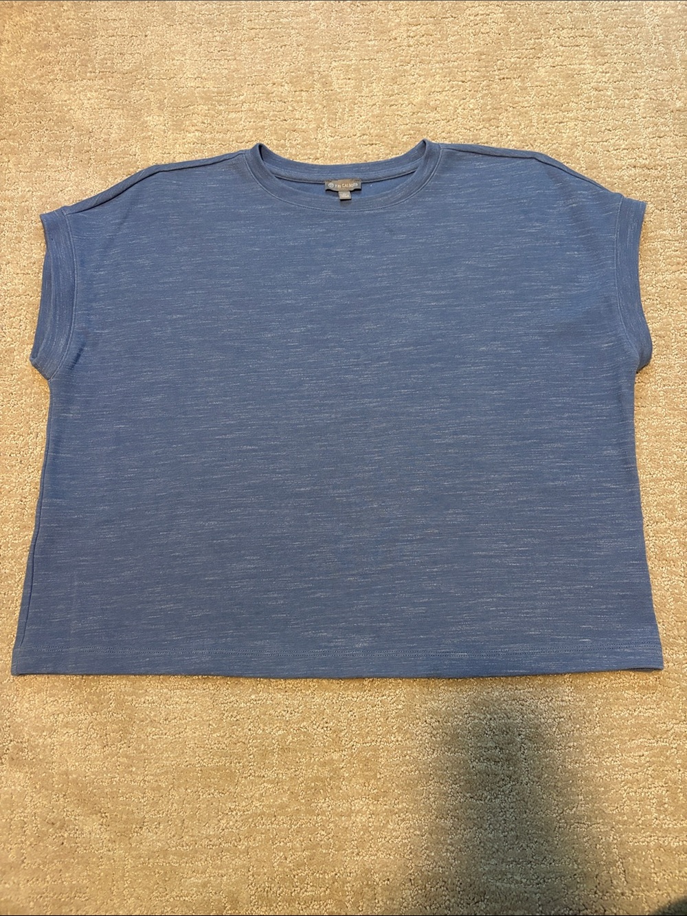 Talbots Blue Women’s Medium Petite Cotton Blend Spring Summer Costal Cottagecore